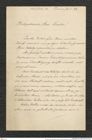 Nachlass Franz Steindachner, Brief von Franz Liechtenstern an Franz Steindachner (13.01.1884), Inv.Nr. 303.12, Seite 1